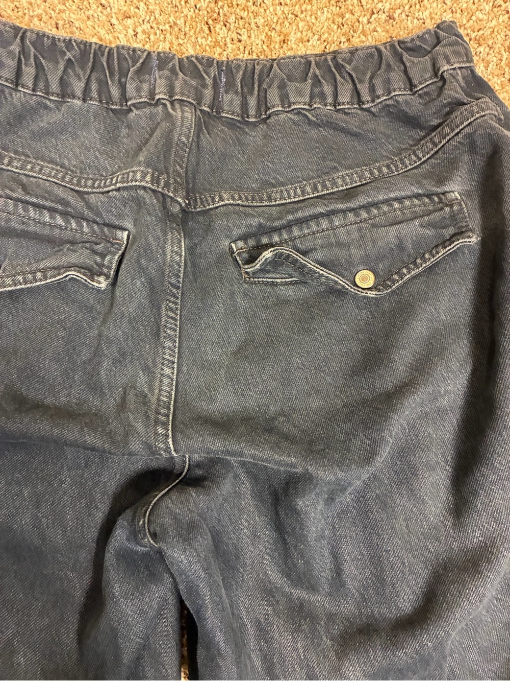 We The Free Dark Navy Wide Leg Cargo Pants - Picture 10 of 11
